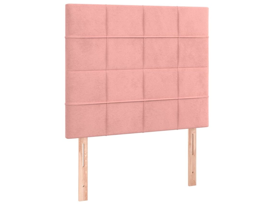 Cabeceira Rosa 100x5x118/128 Cm Veludo MAISON EXCLUSIVE