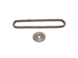 Kit de Engrenagem Mali 428 17t e Corrente 60 Links para ATV Moto Cross Kart 50cc 250cc em Aço