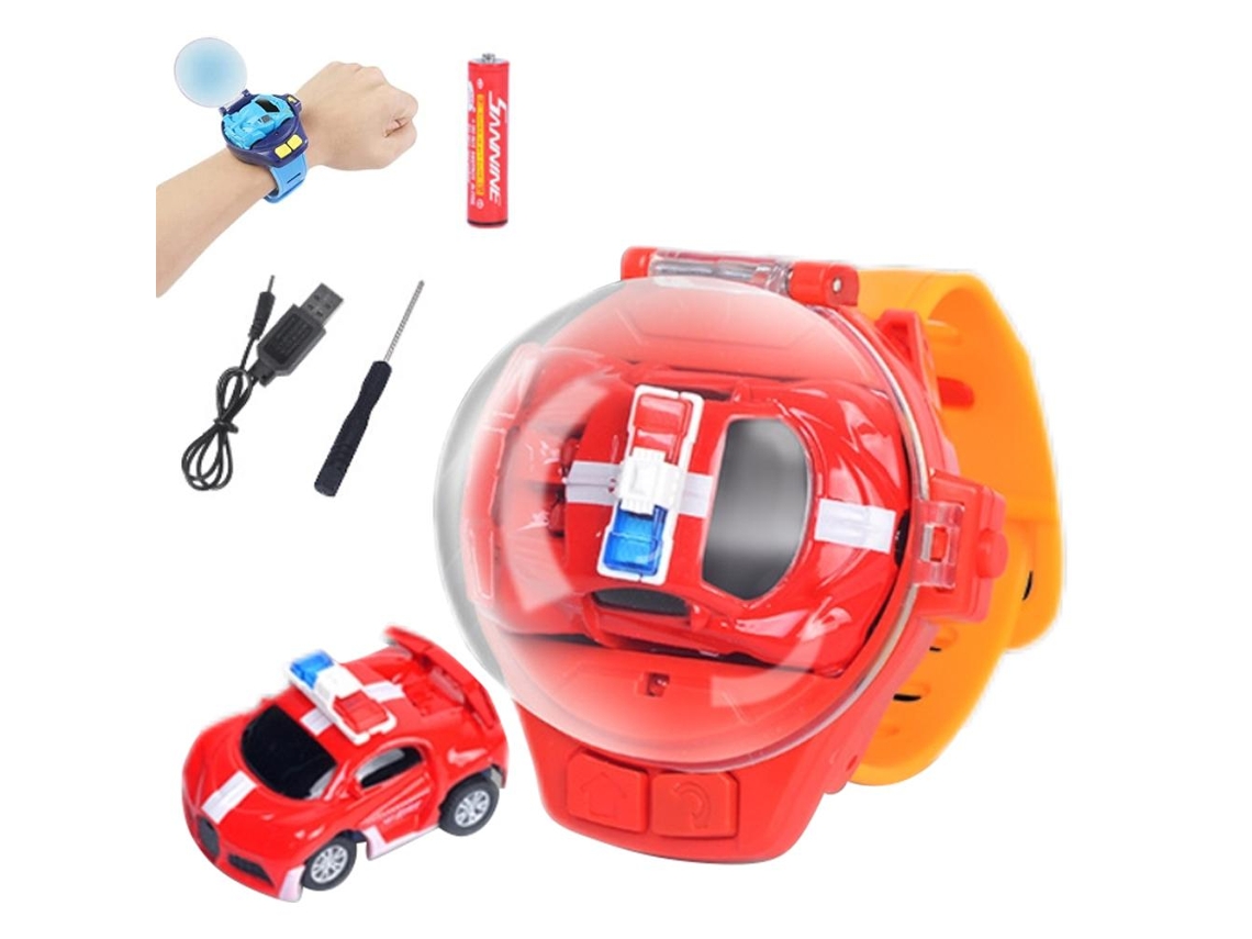 Brinquedo De Carro Rc Com Relógio Controle Remoto Mini Carro Com Luz Led Presente