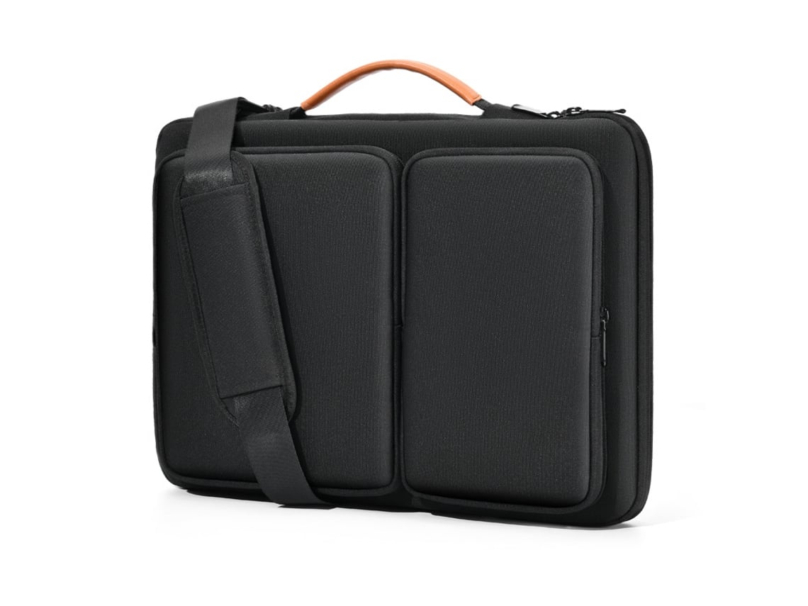 Capa Portátil Pasta 14 Polegadas Proteção 360 Poliéster Multi-bolsos Preta Eifson