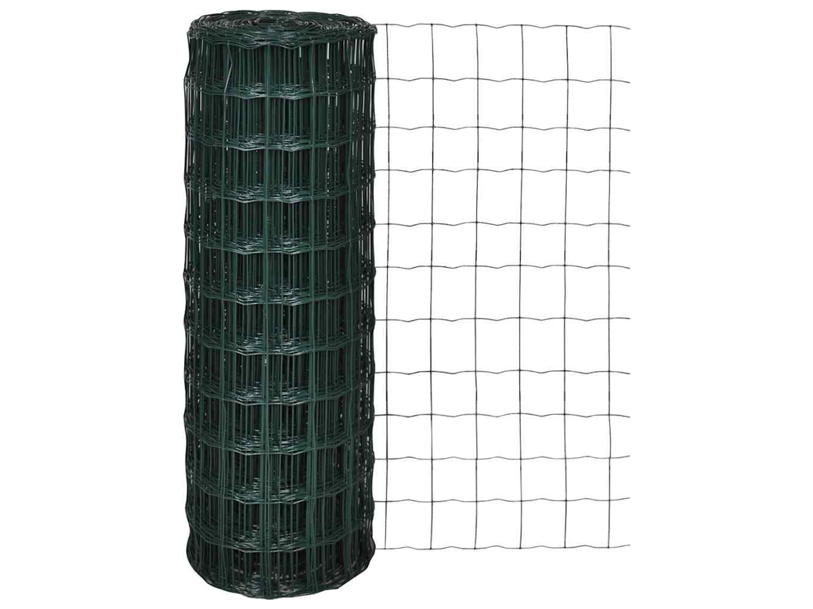 Vidaxl Cerca 25 X 0,8 M Aço Verde