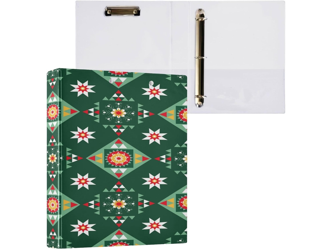 Conjunto de Fichários com Argolas Semicirculares Prancheta para Estudantes, Capa Dura, Tema (2,8 Cm e 1,2 Cm)