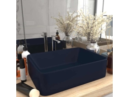 Vidaxl Lavatório Luxuoso 41x30x12 Cm Cerâmica Azul-escuro Mate