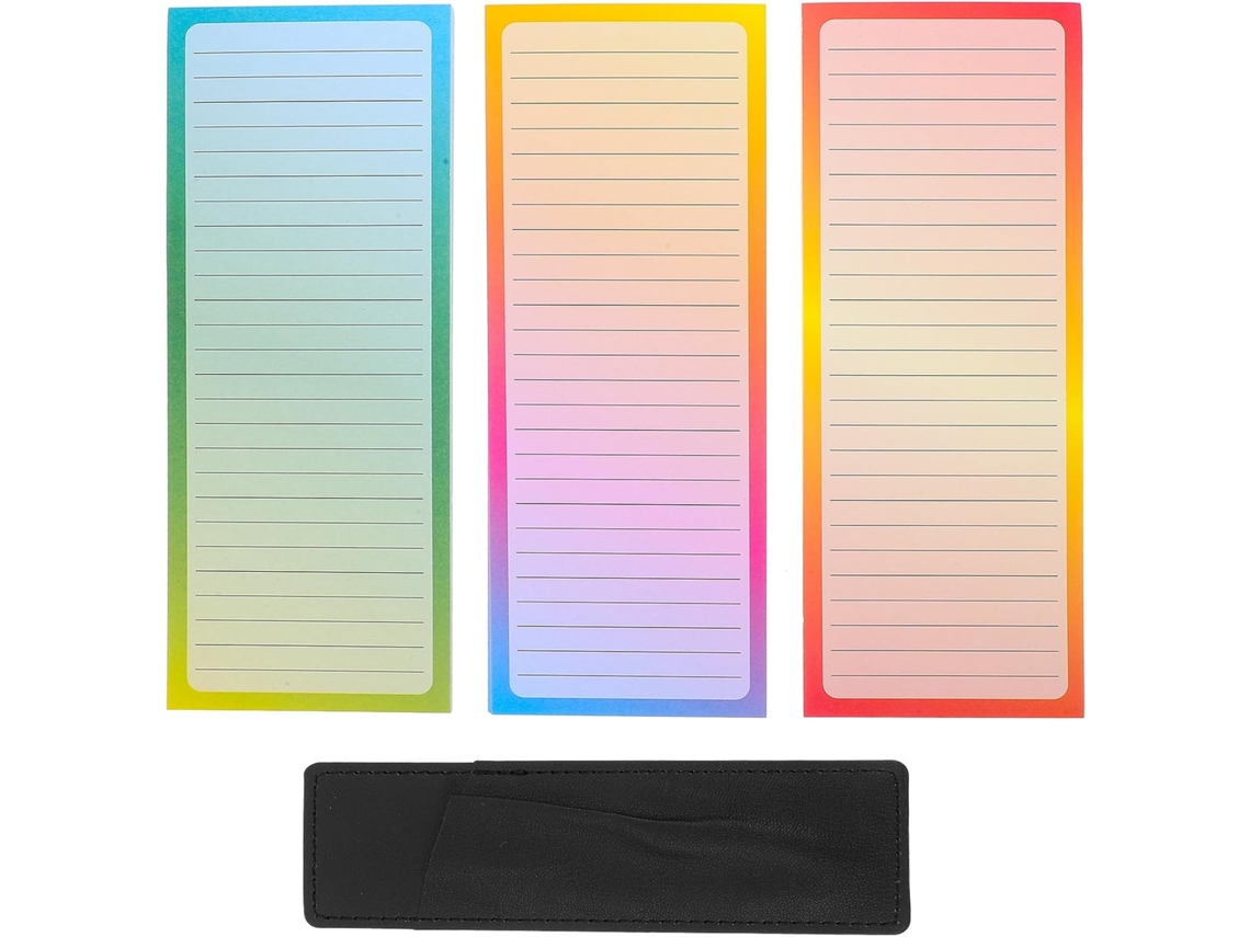 Caderno magnético para organizar sua vida diária e listar suas aulas com facilidade, com 150 folhas.