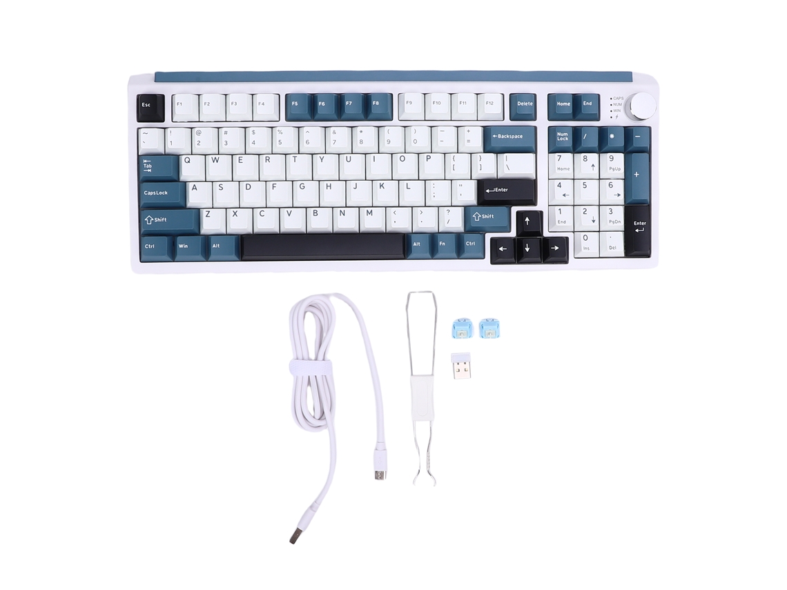 Teclado Mecânico LAXISCREED (conexão tri mode, hot swappable, personalizável)