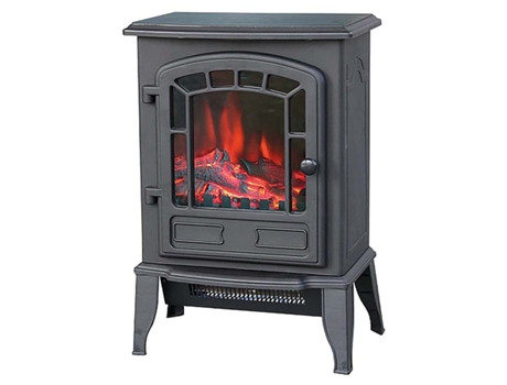 Chimenea Eléctrica Portátil “style” Mercalor 1.000 / 2.000 W, 230 Vac | Oferta Exclusiva Mercatools