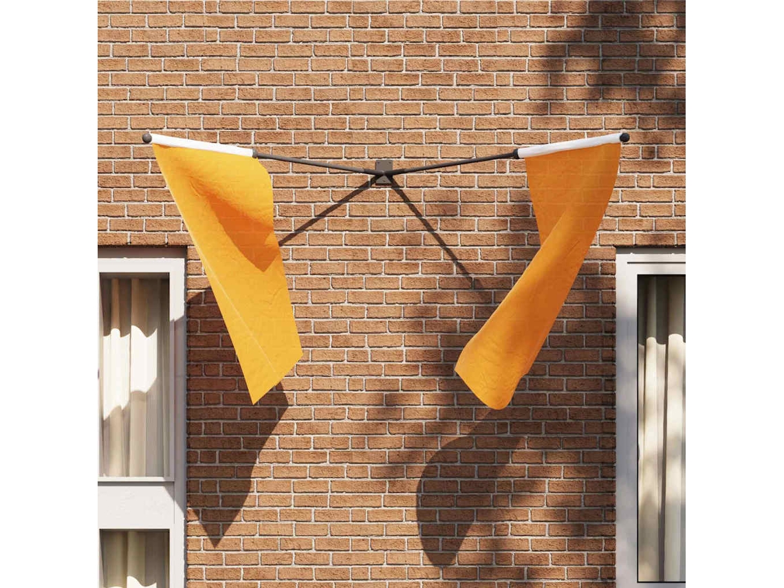 Vidaxl Suporte De Poste Para Bandeira Preto 11,5 X 7,5 X 0,2 Cm Aço