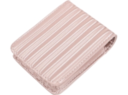 Esse É Para Batom Em Couro Pu Rosa Com Espelho Embutido, Bolsa Pequena.