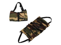 Bolsa De Ferramentas Plegável De Lona Resistente Com 5 Compartimentos Para Chaves, Parafusos E Porcas Camuflagem
