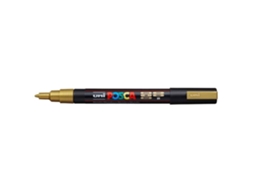 Marcador POSCA Pc-3m Ponta Redonda Fina Dourado (ponta de 0,9 A 1,3 Mm)