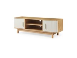 Móvel TV Ferrersp 2 Portas Mdf 140x40x45 Cm Carvalho/areia [EN.CASA]