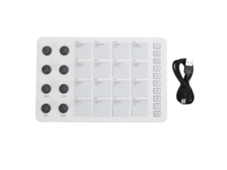 Controlador Midi LAXISCREED 16 Pads 8 Botões Rgb Usb