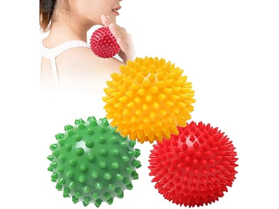 3 Bolas De Massagem, Bola De Massagem Ouriço Com Pontas