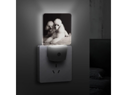 Luz Noturna Poodle Francês, De Tomada, Com Sensor Crepuscular, Quarto Eficiente E Decorativo, Banheiro