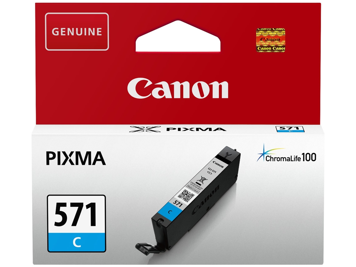 Tinteiro CANON CLI-571 Azul (0386C001)