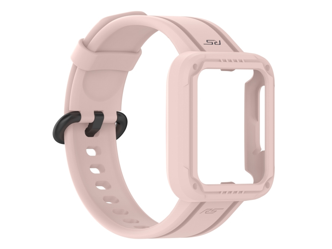 Bracelete de Smartwatch para Xiaomi Redmi Watch 2 de cor sólida de silicone (rosa)