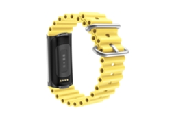 Bracelete Ocean para Fitbit by Google Charge 5 Amarelo