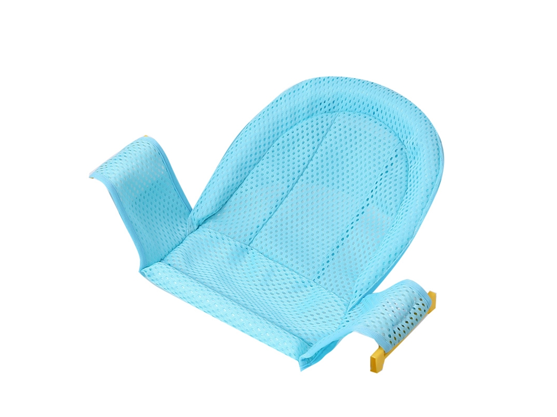 Mali suporte para Banho Bebê com Alça Ajustável Anti derrapante Material Respirável 3d Azul