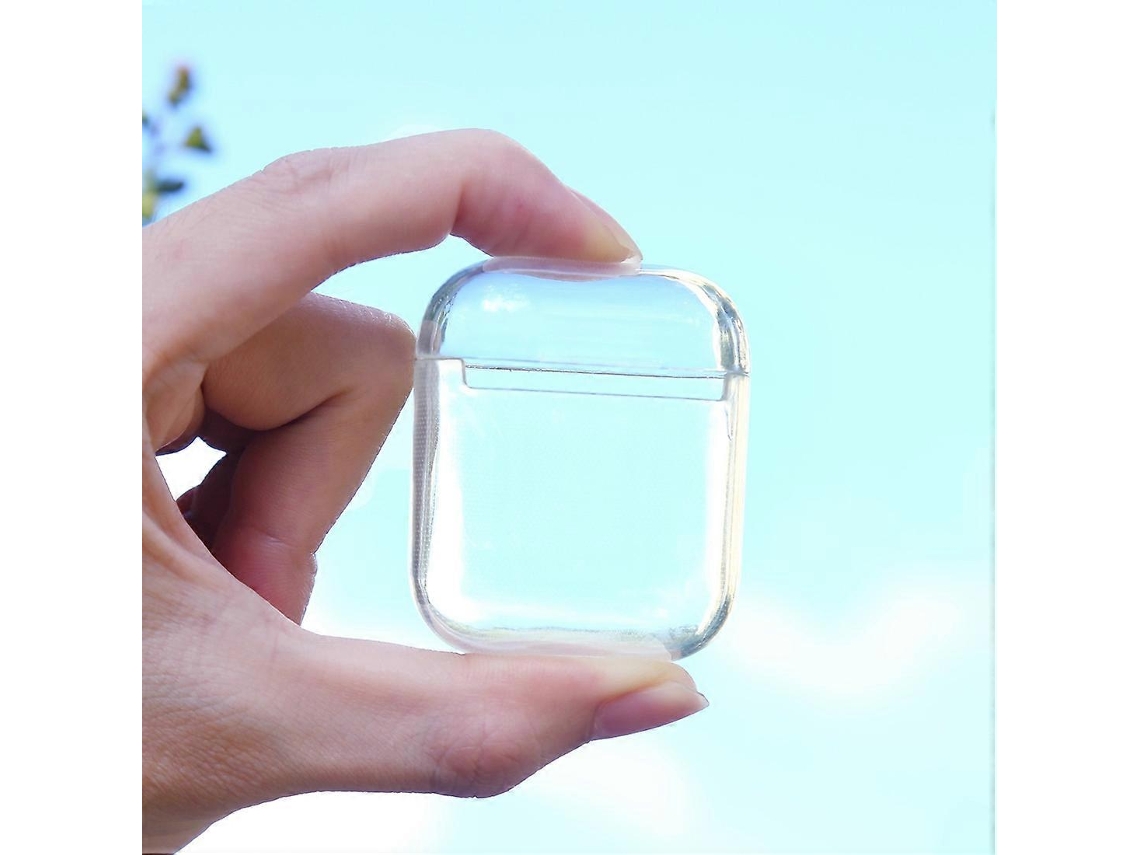 Capa protetora transparente e sólida em TPU para AirPods 1/2, sem gancho. GIECY