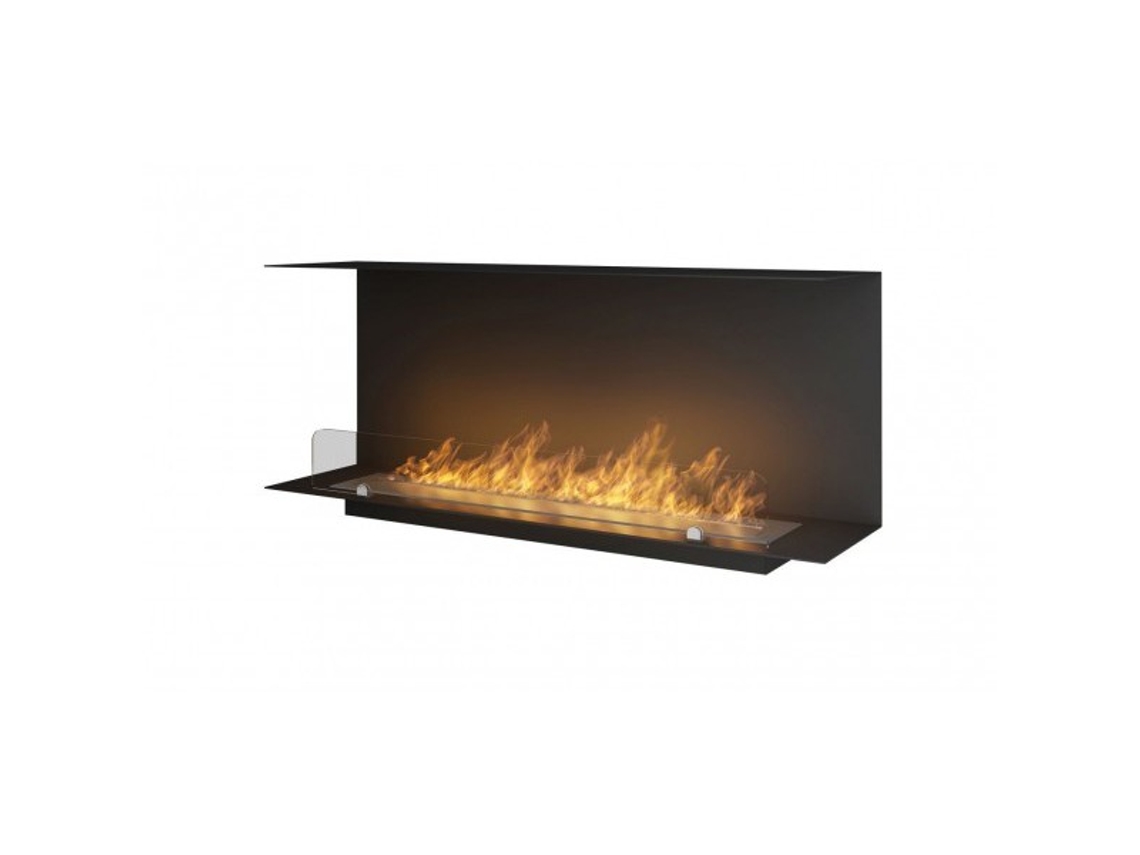Lareira a bioetanol de três faces Lareira a bioetanol encastrável INSIDE C VERS1 cm 100 Queimador Linear 80cm / Capacidade 2L 14 OUTINFIRE