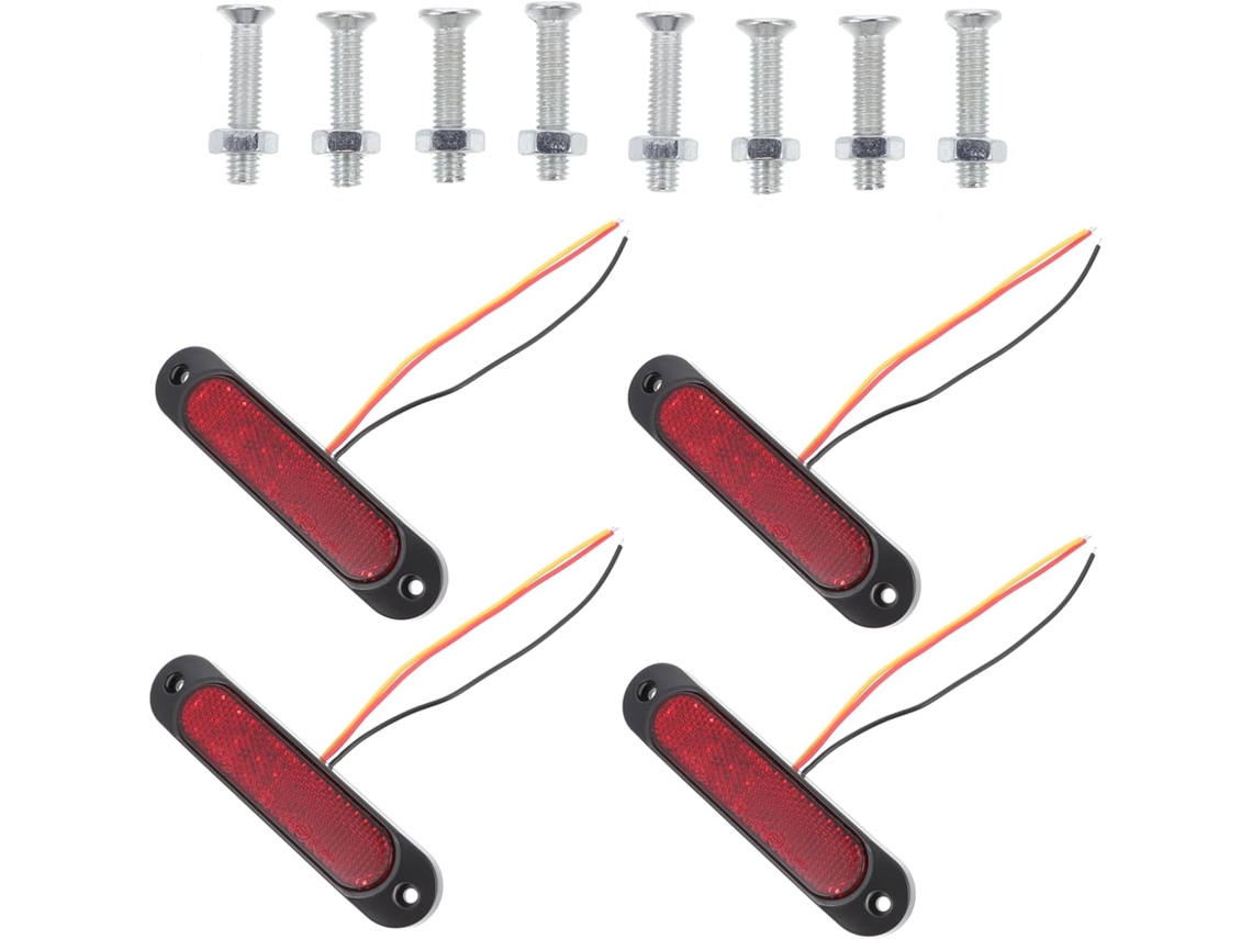 Iplusmile Conjunto De 4-luzes Alerta Emergência Para Reboque, Luzes Laterais Para Caminhão, Luzes De Freio Led Para