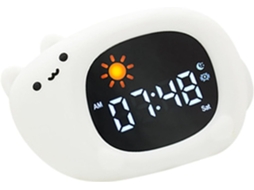 Despertador De Mesa Com Luz Suave Ajustável E 6 Melodias Decoração Para Quarto Infantil Que Facilita O Despertar Noturna