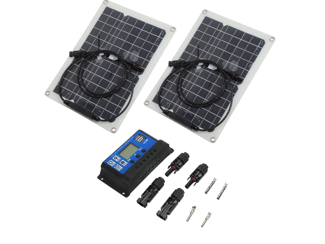 Painel solar portátil de silício monocristalino de 15 W