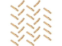25 Dobradiças Ocultas De Latão 4x20mm Para Pequenas Caixas Joias – Porta Armário Invisível E Discreta