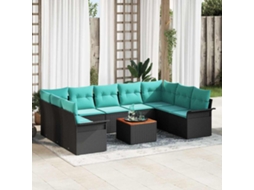Vidaxl Conjunto De Sofá De Jardim 10 Unid. 9-número De Lugares