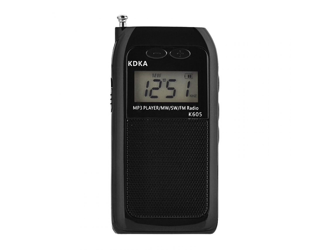 Lurelia Rádio Multibanda Com Fm/am, Sw/ondas Curtas, Mw, Leitor Mp3, Usb, Preto