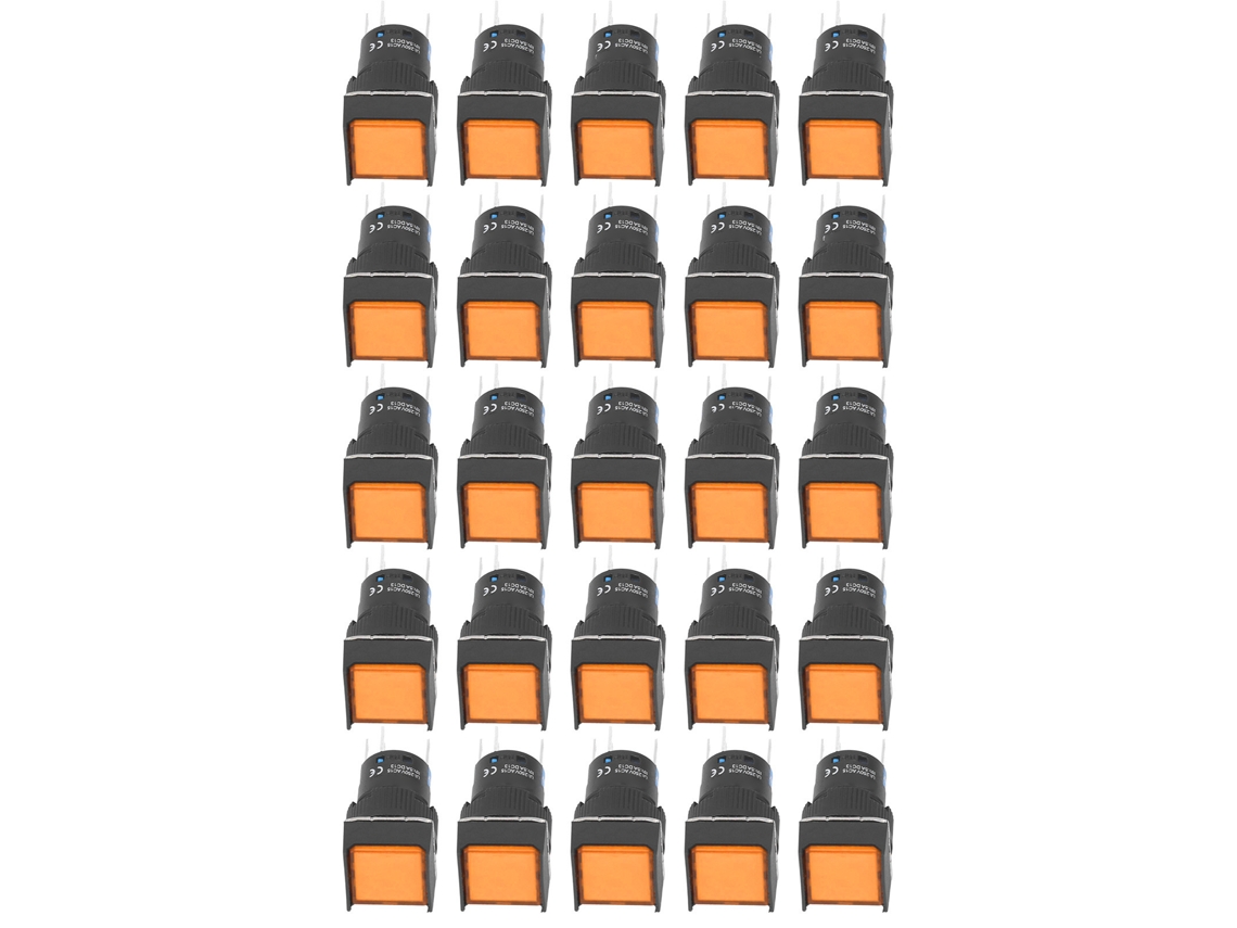Laxiscreed Chaves De Alimentação Pequenas Com Luz, Auto-travamento, Pack De 25 Unidades