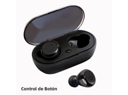 Fones de Ouvido Sem Fio MDUG com Alto falantes Intra auriculares, Fio 50cm (branco)