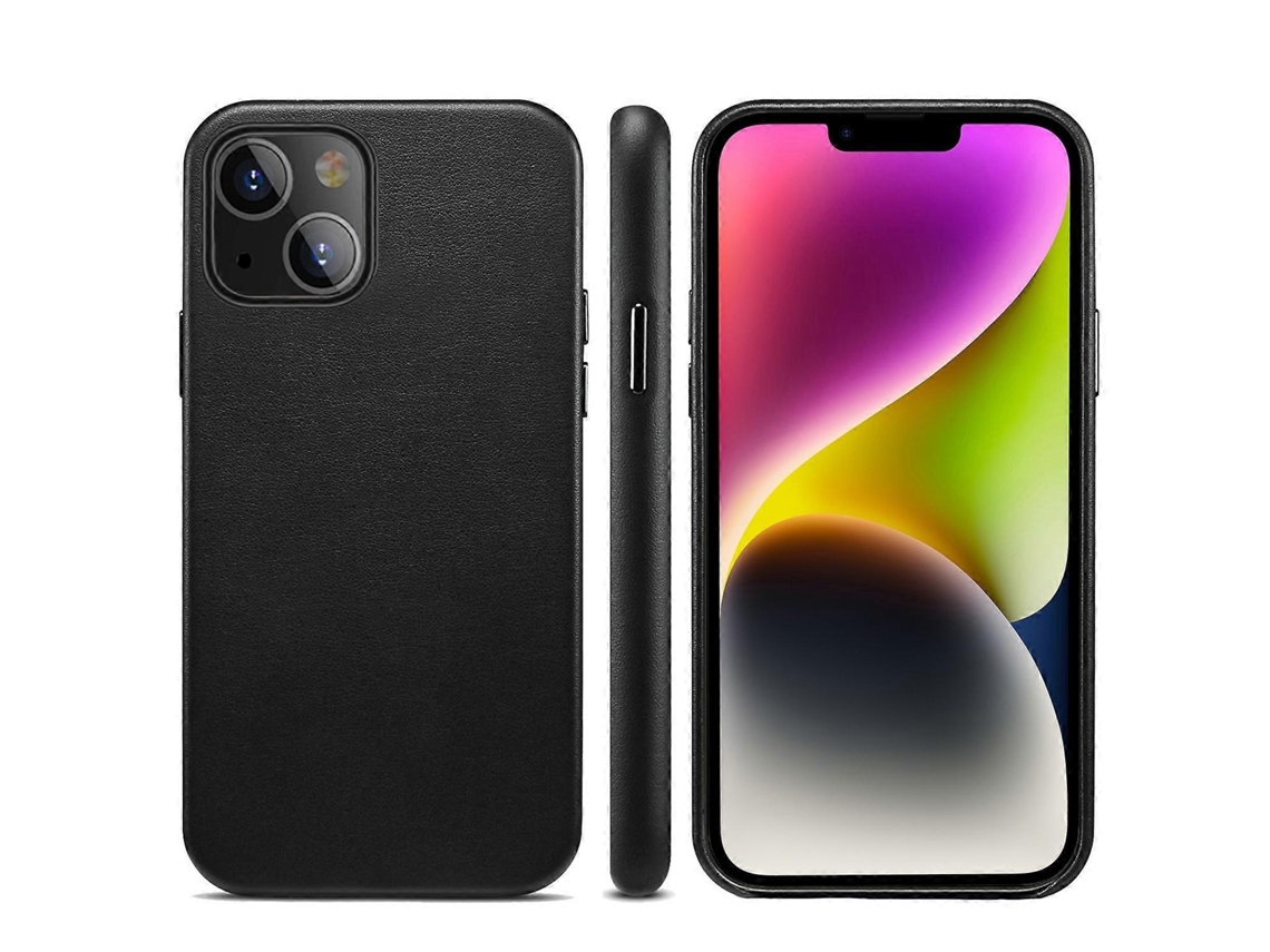 Lurelia Capa Iphone 14 Plus Couro Pu Antichoque Textura Cordeiro
