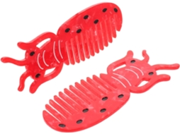 Conjunto De 2 Pentes De Cabelo Em Acetato De Celulose Vermelho