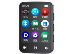 Lecteur Mp3 64 Go Mp4 Écran Bluetooth Bluetooth 5.0 5.0 64 Go Portable 1, 8 Pouce, Lecture Vidéo Livre Pour