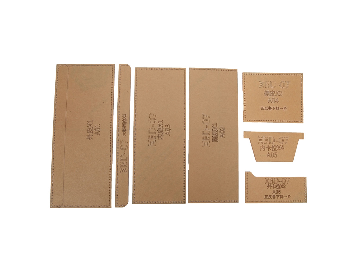 Plantilla De Acrílico Para Billetera De Cuero Transparente Modelo Diy Manual Para Billetera Corta