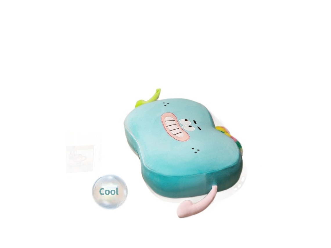 Almofada de Soneca Infantil para Sala de Aula, com Superfície Refrescante, Apoio para Dormir de Barriga, Azul Verão CHABERLU