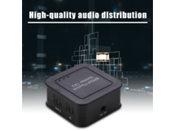 Divisor Óptico 1×3 1 Entrada 3 Saídas Suporta Lpcm2.0/dts/dolby-ac3 Divisor De Áudio Óptico De Fibra