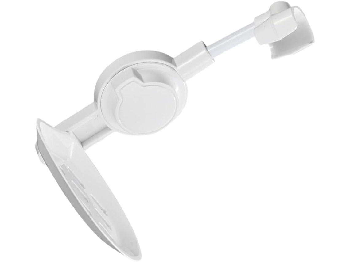 Suporte Ajustável Para Chuveiro Com Saboneteira, Feito De Material Abs À Prova Dágua E Resistente À Gokoco
