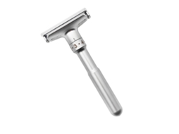 Afilador De Barba Manual Ajustável Portátil Prata