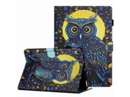 Capa de couro Webake para tablet inteligente com padrão pintado e costura