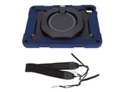 Raum-capa Para Tablet Ios 11 Polegadas 3 Camadas Anti-impacto Com Suporte Rotativo 360 E Cinto De Ombro Azul Marinho