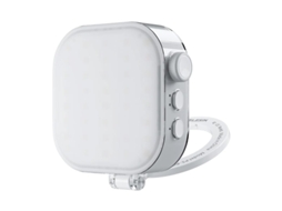 Luminária TELESIN Ice Cube com Suporte para Celulares e Câmeras, Ideal para Gravações e Selfies.