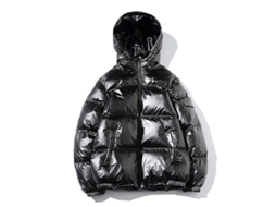 2026 chaqueta Hombre Invierno Abrigo Relleno Capucha Cremallera Completa Algodón Blend Caliente Casual 2xl Negro