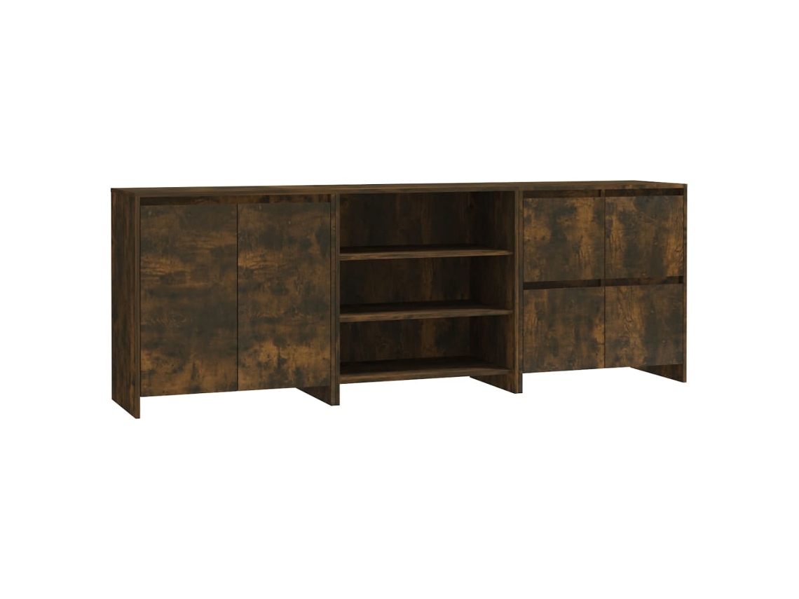 Sideboard, Sideboards Vidaxl Marrom Madeira Processada (n/a)
