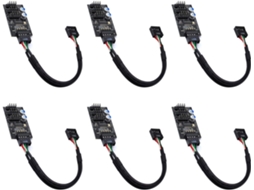 Hub Usb Com 6 Conectores De 9 Pinos, Divisor 1 Para 3, Cabo Placa