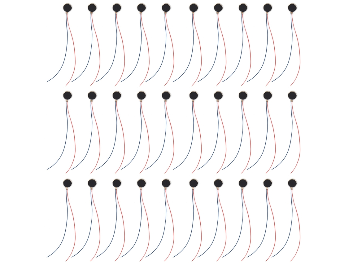 30pcs Motor de Vibração Mini Moeda 3v 12000rpm para Celulares | S/MARCA
