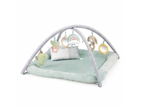 Tapete De Atividades Para Bebês Calm Spring Extra Macio 6 Brinquedos Multi Sensoriais Destacáveis Ingenuity