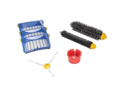 Kit de substituição, de escovas batedoras, escovas laterais com 3 braços, filtros aero vac, ferramenta de limpeza redonda para irobot roomba série 600