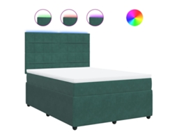 Box Spring Bed, Box Spring Beds Vidaxl Verde Veludo (160 X 200 Cm)